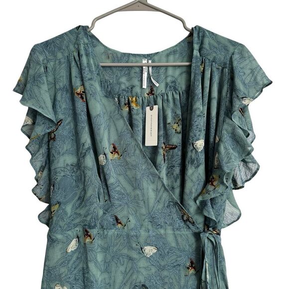 **BNWT Anthropologie Osuna feather Tunic maxi top L - Picture 3 of 10